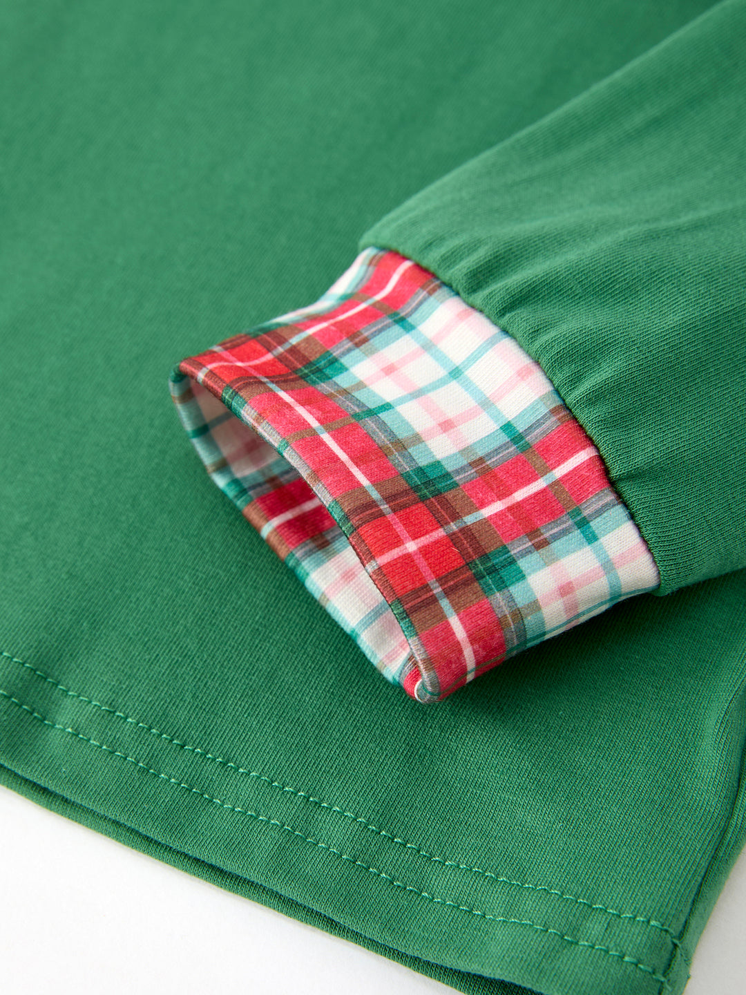 Christmas Tree Plaid Machine Smocked Boys Long Sleeve Pants Set Rylee Faith