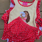 Red Character 2 Girl Bloomer Set Scout and Holland