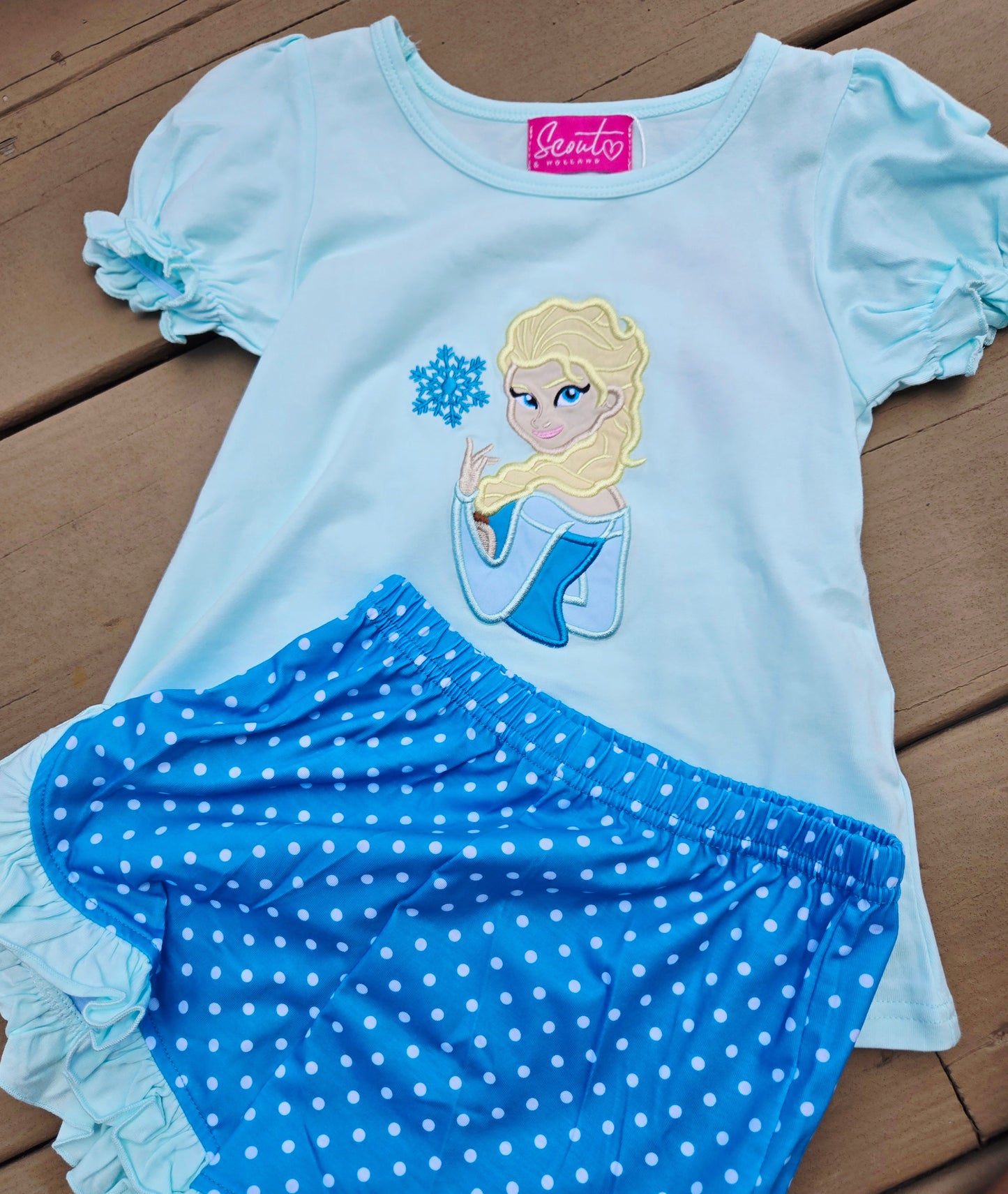 Blue Character 4 Girl Shorts Set Scout and Holland