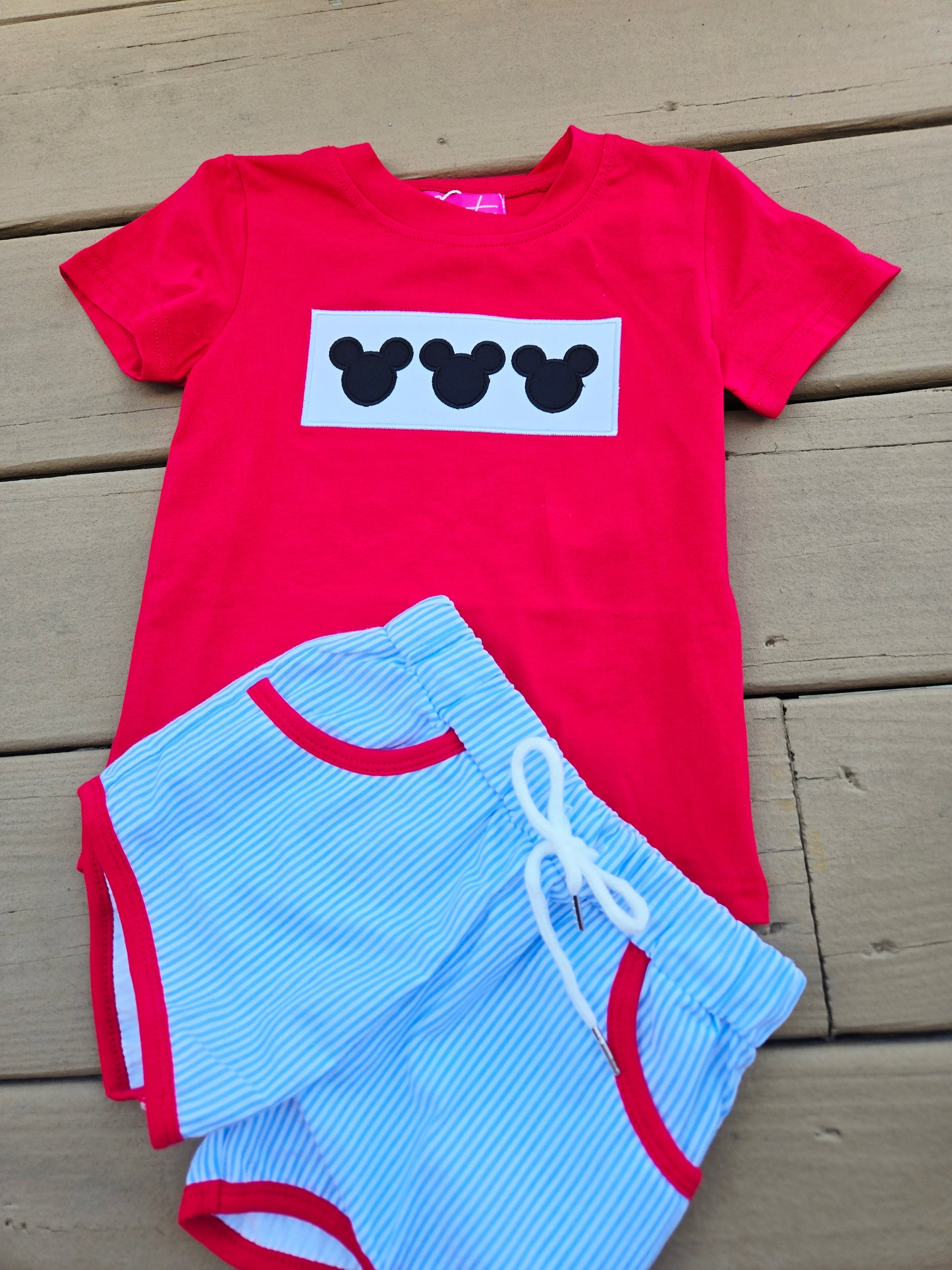 Red Character 10 Boy Short Set Scout and Holland