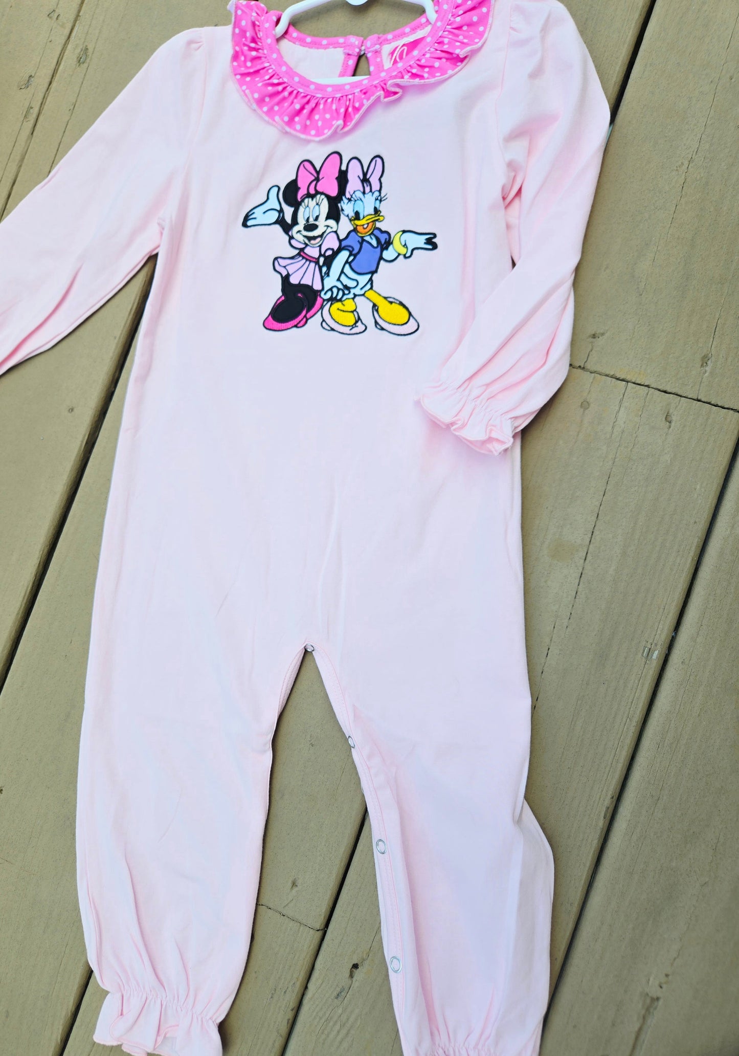 Pink Character 7 Girl Romper Scout and Holland