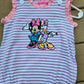 Pink Striped Character 27 Girl Romper Scout and Holland