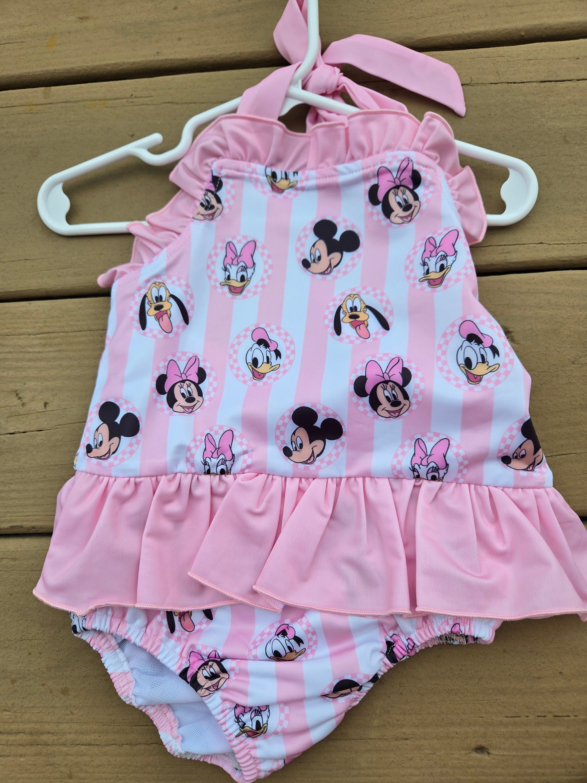 Pink character 23 Girl Swimsuit One Piece Scout and Holland