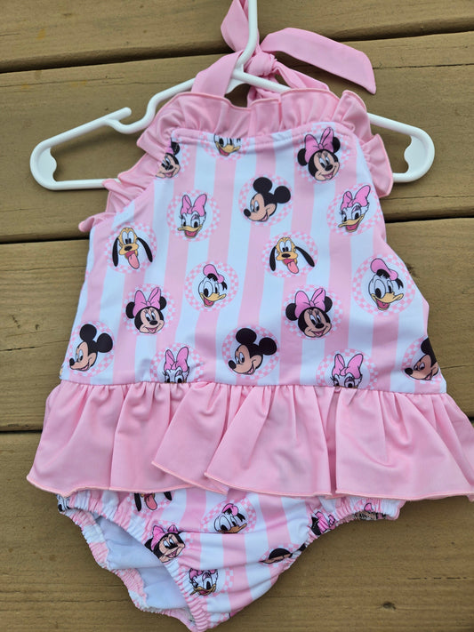 Pink character 23 Girl Swimsuit One Piece Scout and Holland