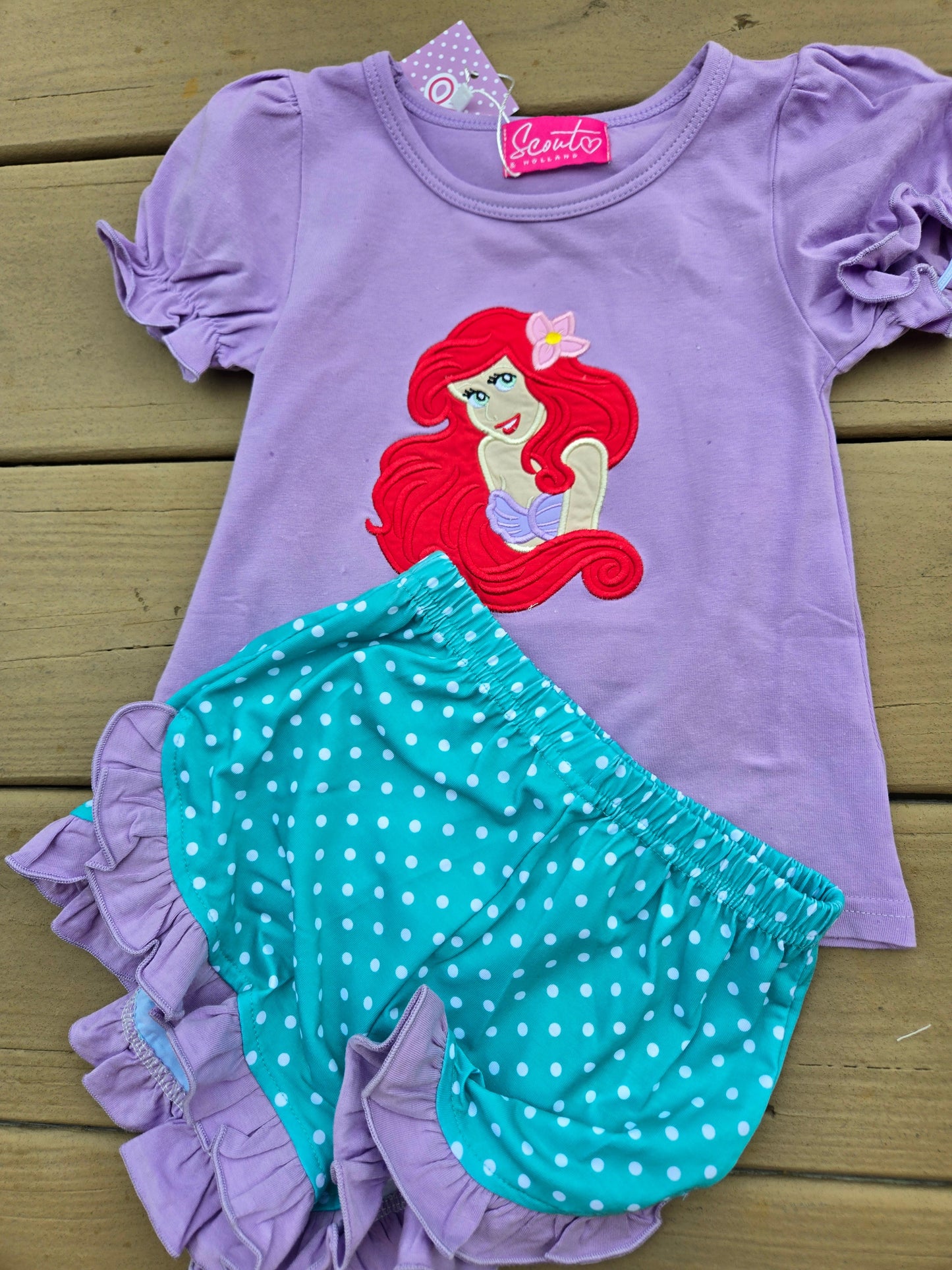 Teal Character 3 Girl Short Set Scout and Holland
