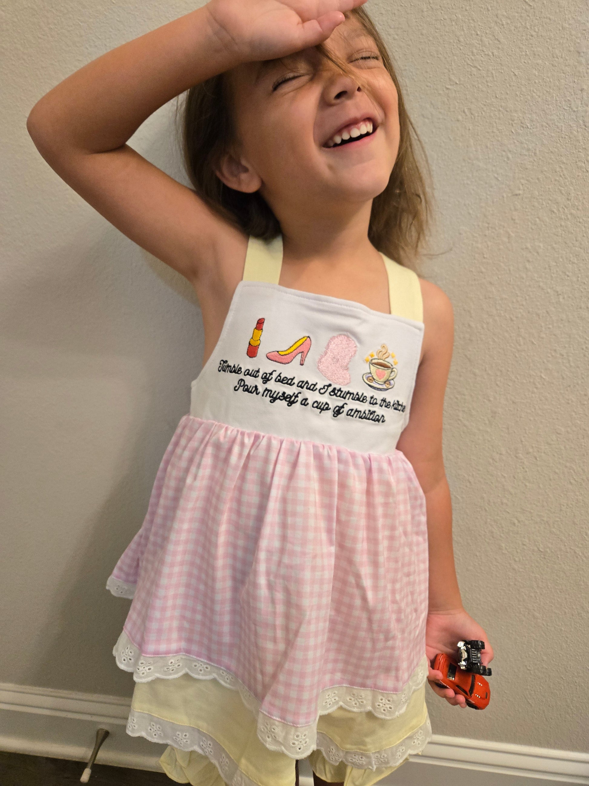 Pour myself a Cup of Ambition Shorts Set Little Reese and Co