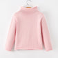 Christmas Pink Candy Cane Bow Mockneck Girl Sweater Pullover Rylee Faith