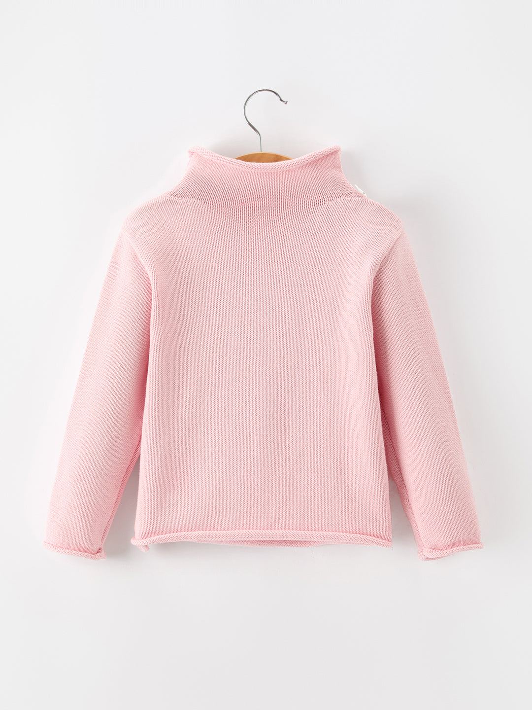Christmas Pink Candy Cane Bow Mockneck Girl Sweater Pullover Rylee Faith