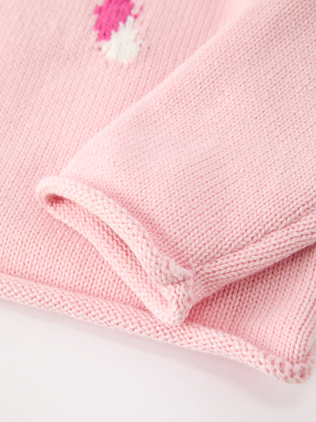 Christmas Pink Candy Cane Bow Mockneck Girl Sweater Pullover Rylee Faith