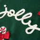 Christmas Green Joy Candy Cane Bow Girl Sweater Pullover Rylee Faith