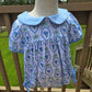 Charlotte Vintage Blue Coquette Romper Boyis