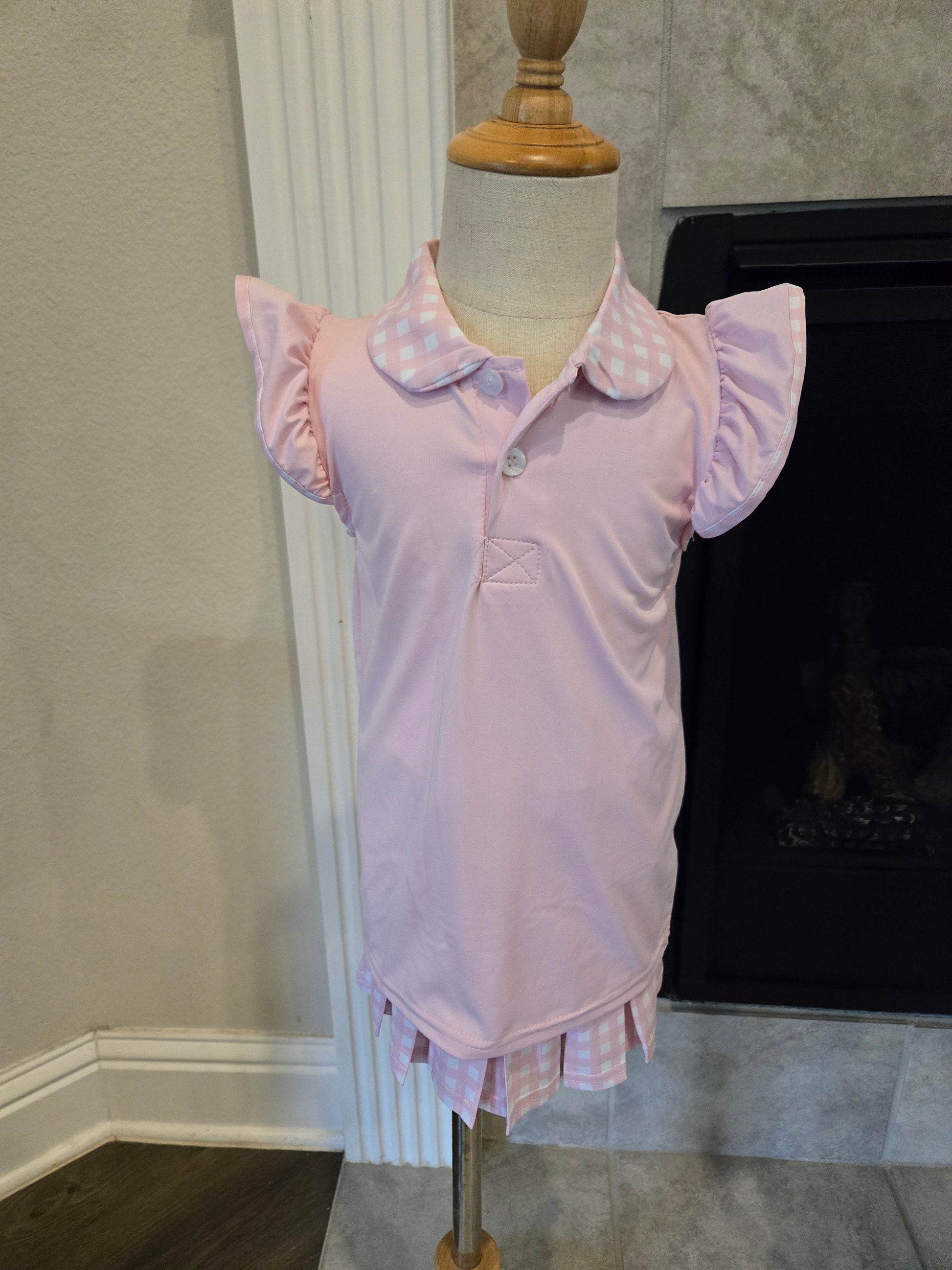 Pink Active Ruffle Skort Set Honeydew