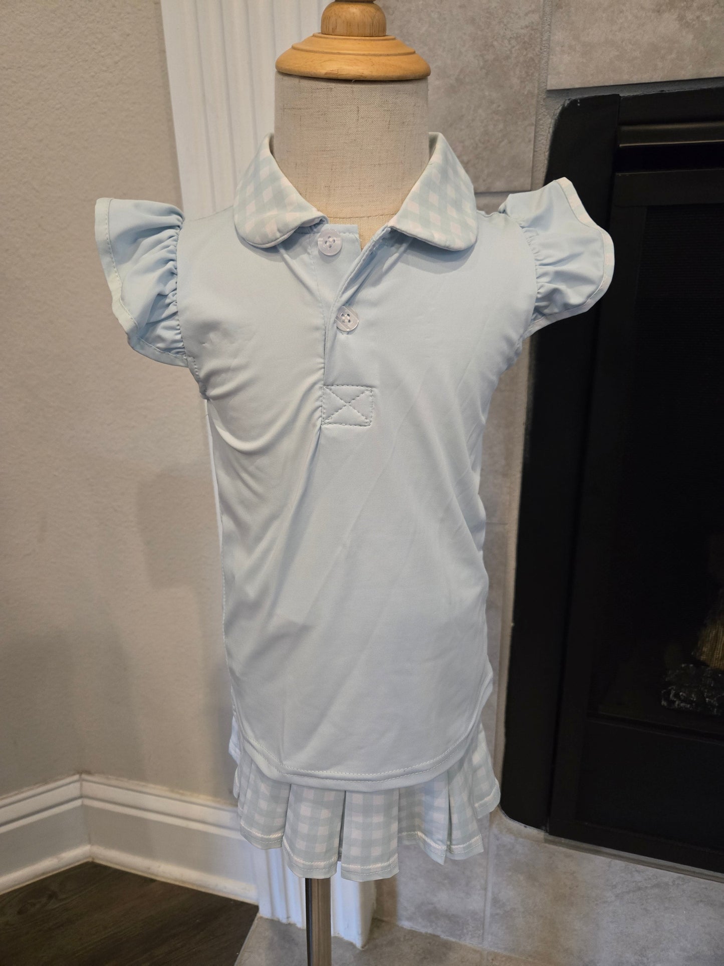 Blue Active Ruffle Skort Set Honeydew