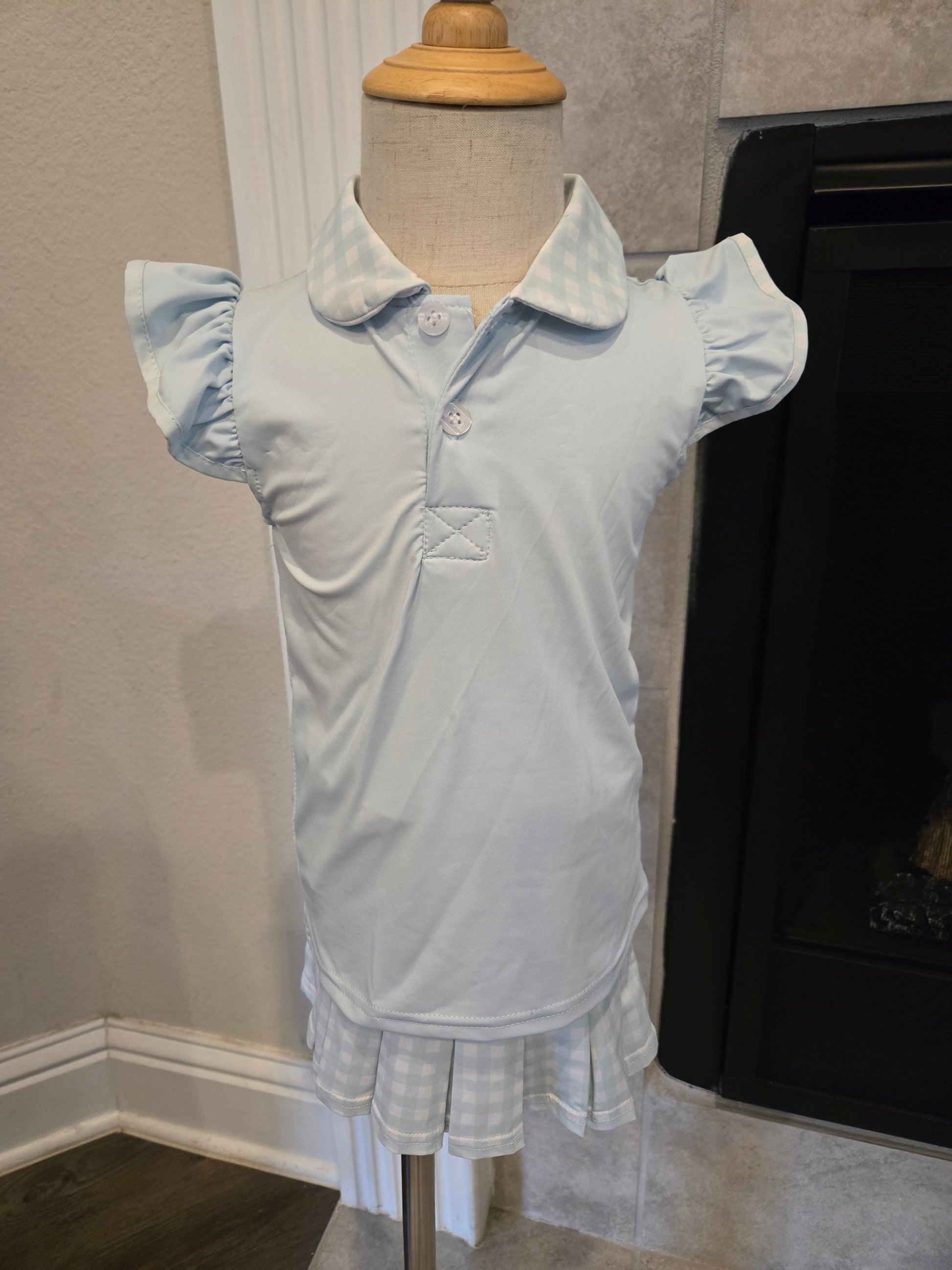 Blue Active Ruffle Skort Set Honeydew