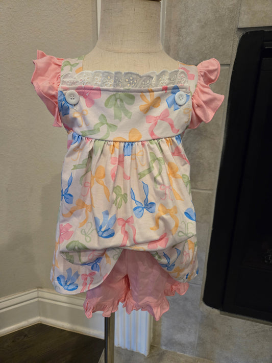 Rainbow Coquette Shorts Set Scout and Holland