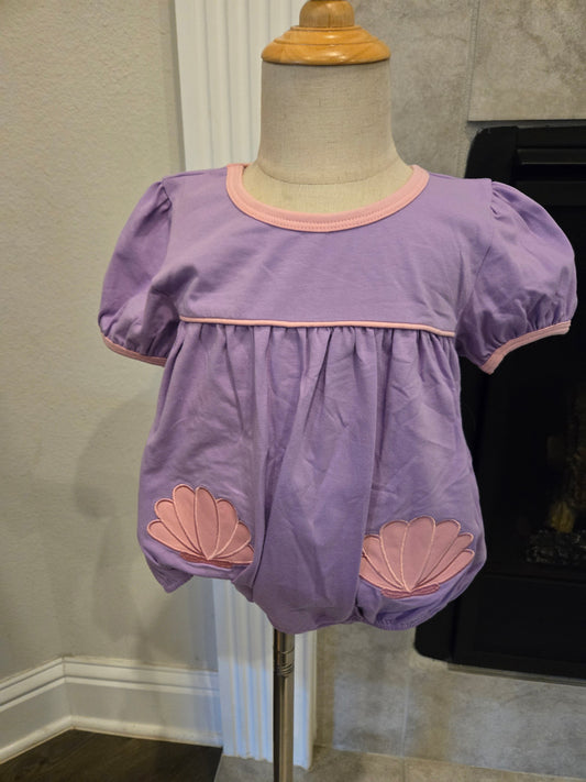 Purple and Pink Seashell Romper Scout and Holland