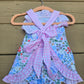 Floral Blossom Pink Gingham Ruffle Romper Scout and Holland