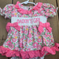 Daddy's Girl Pink Floral Skirted Romper Rylee Faith