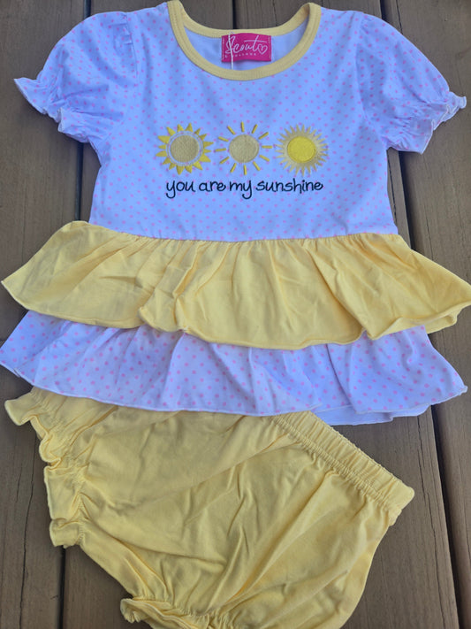 You Are My Sunshine Bloomer Set Scout and Holland