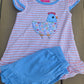 Chicken Pink Striped Shorts Set Scout and Holland