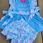 Thank Heaven for Little Girls Blue Floral Bloomer set Scout and Holland