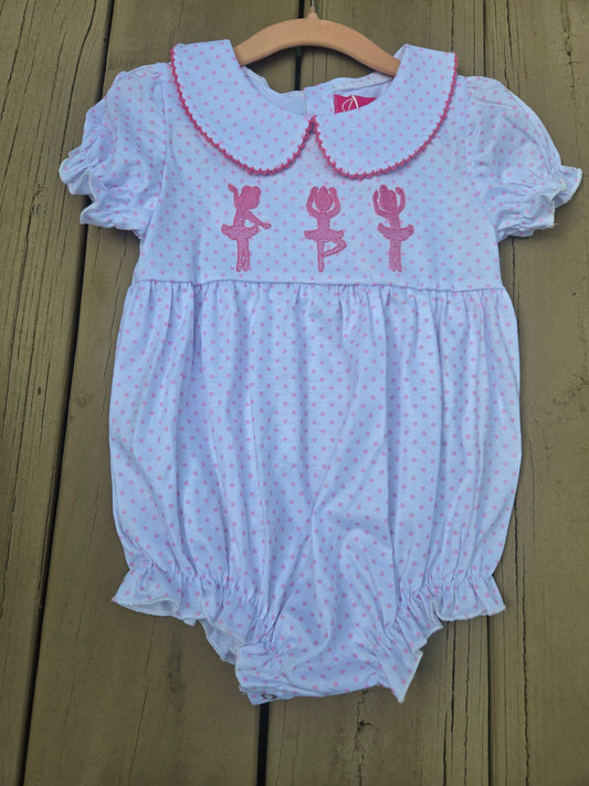 Tiny Dancer Pink Dots Romper Scout and Holland