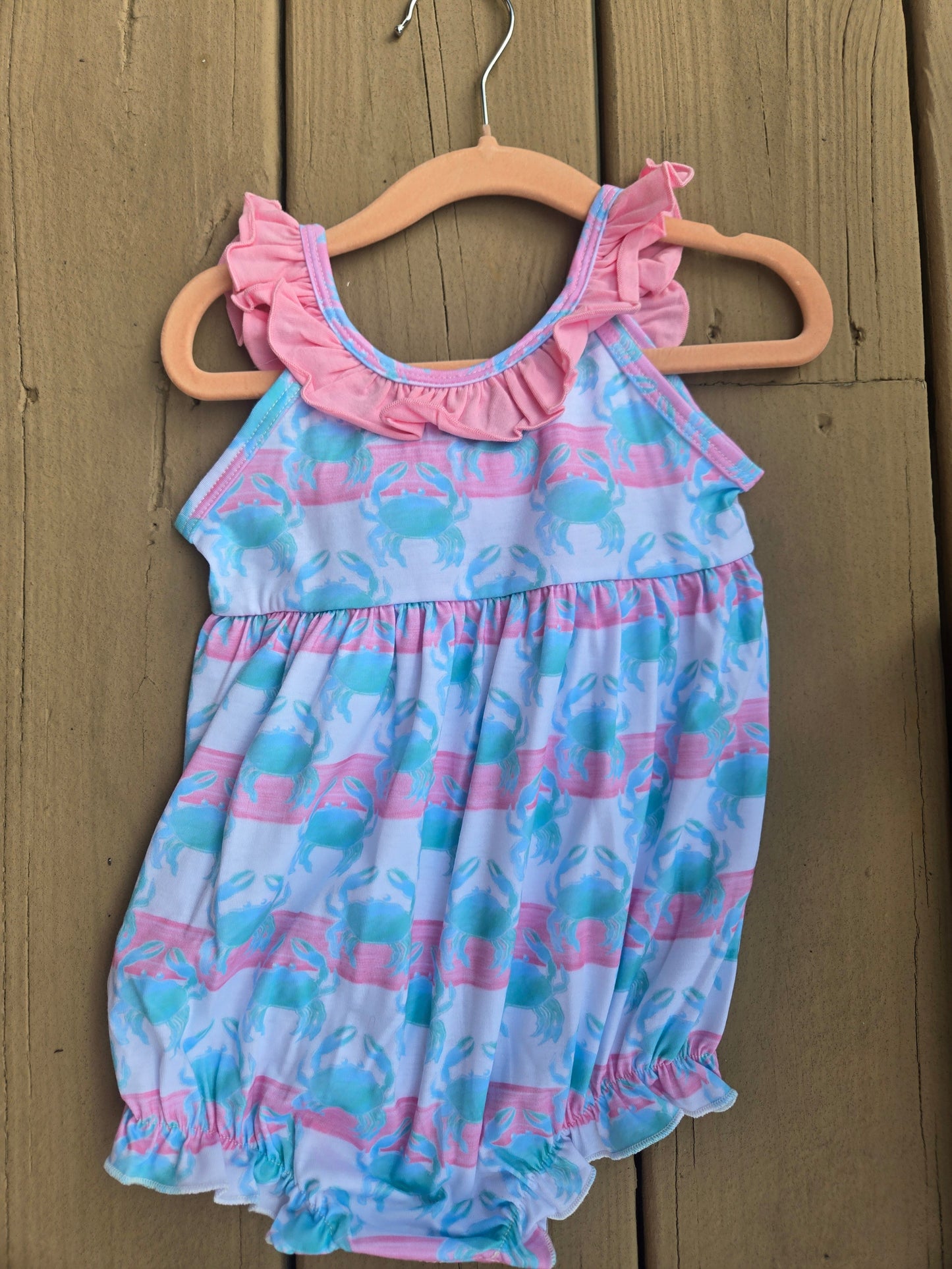 Watercolor Crab Stripes Bubble Scout and Holland
