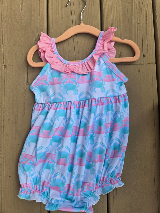 Watercolor Crab Stripes Bubble Scout and Holland