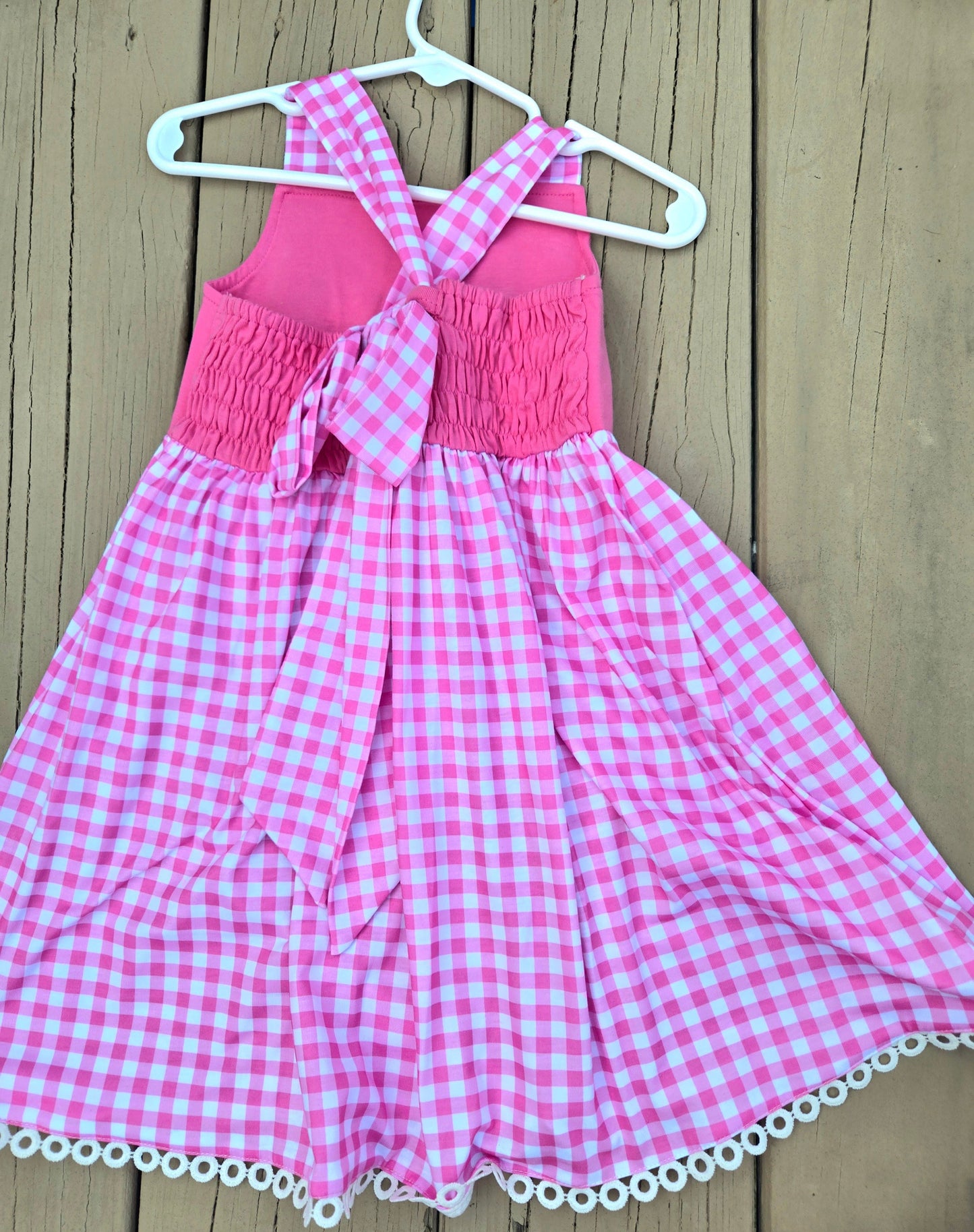 Hot Pink Gingham Princess Pumpkin Carriage Dress Scout and Holland