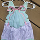 White Mint and Pink Seashell Romper Boyis