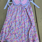 Spring Purple Floral Bow Ruffle Dress Rylee Faith