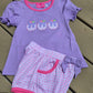 Purple Apple Back to School Short Set Scout and Holland
