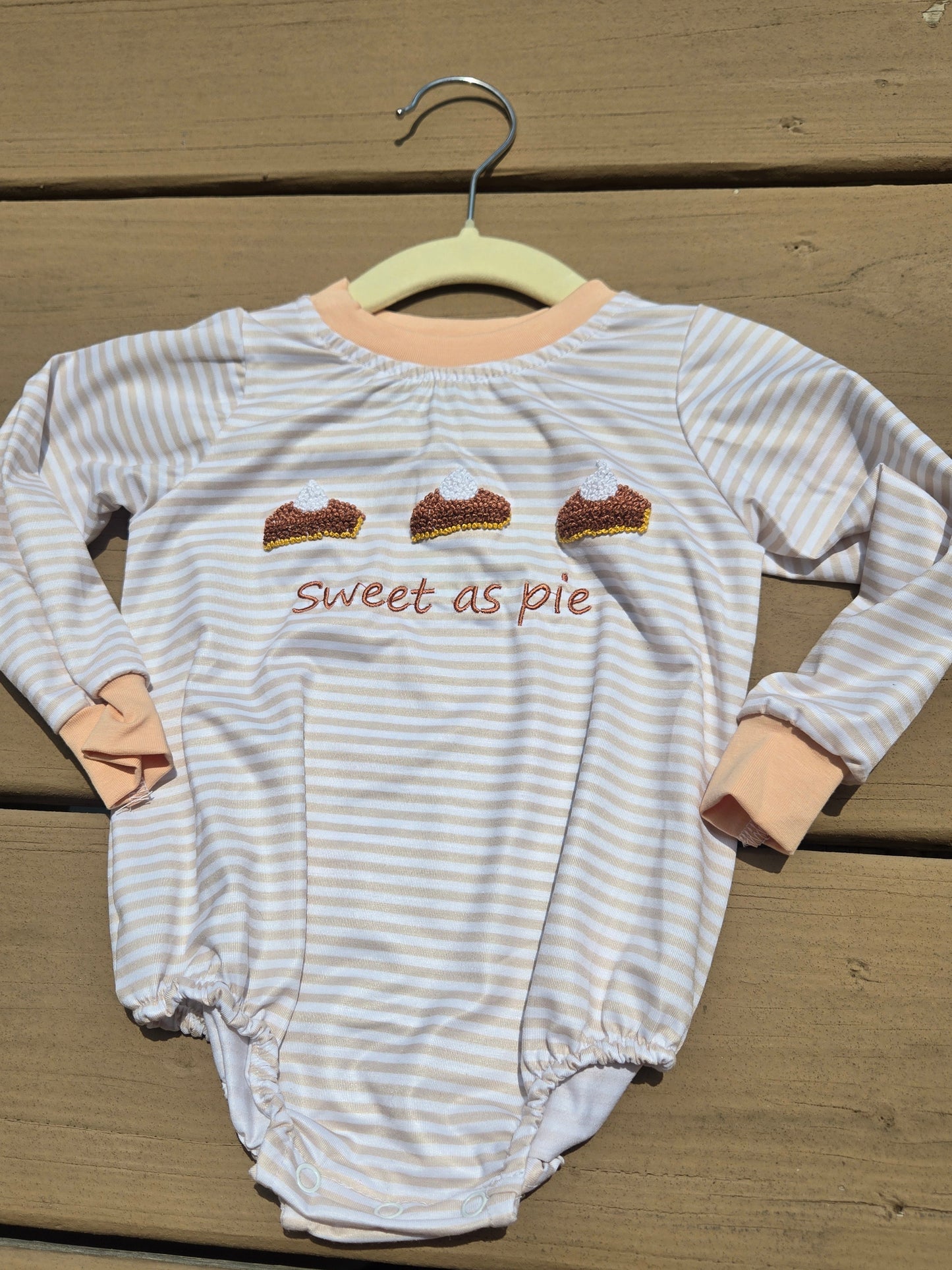 Sweet as Pie Hand French Knot Boy Bubble Ambabie