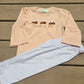 Sweet as Pie Hand French Knot Boy Pants Set Ambabie