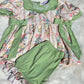 Daddy's Girl Green Duck Floral Bow Shorts Set Simply21