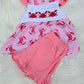 Crab Striped Collection Girls Short Set Boyis