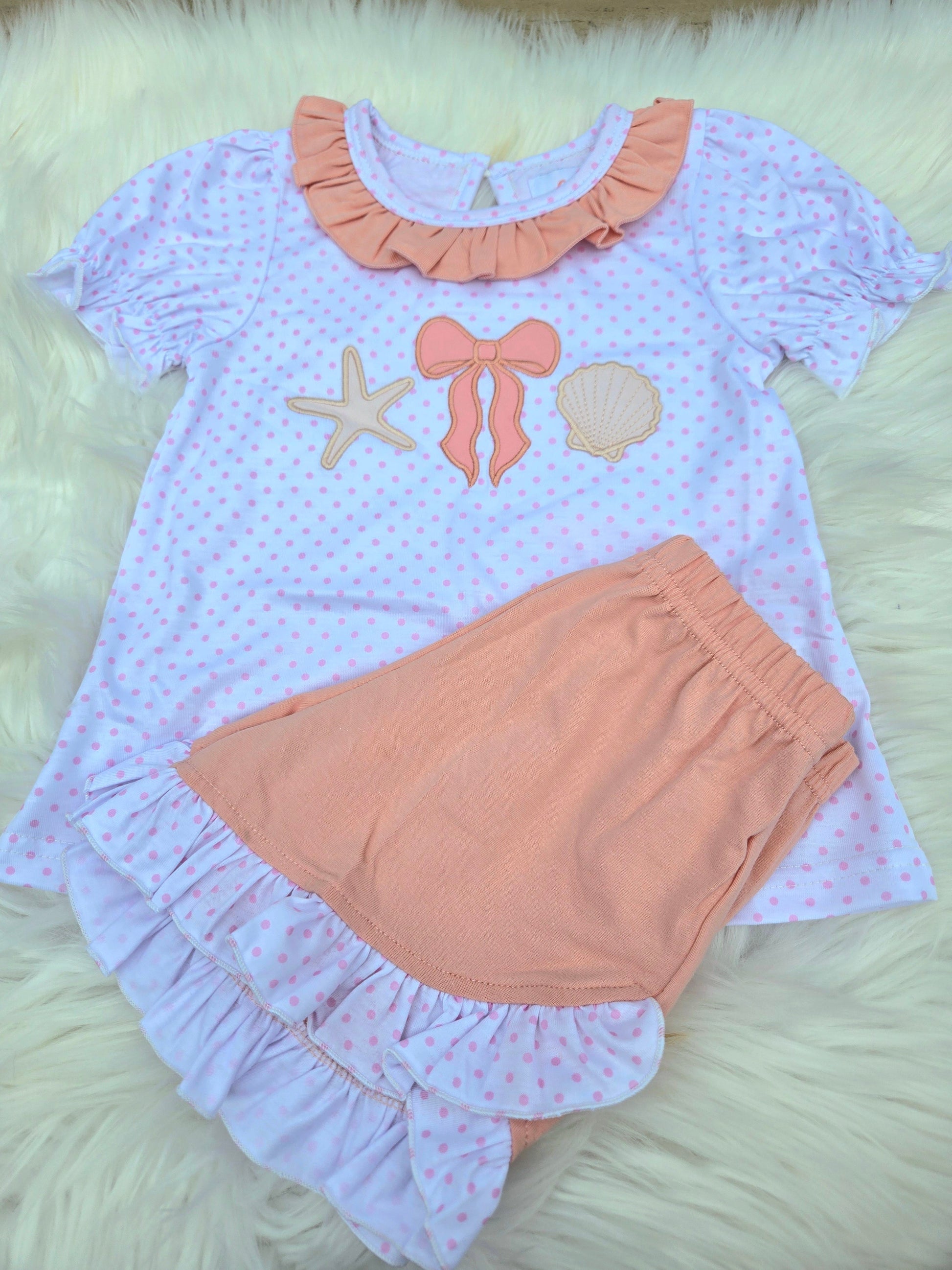Seashell Coquette Collection Girl Romper Boyis