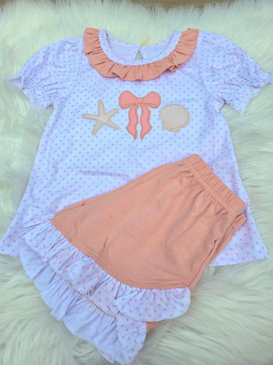 Seashell Coquette Collection Girl Romper Boyis