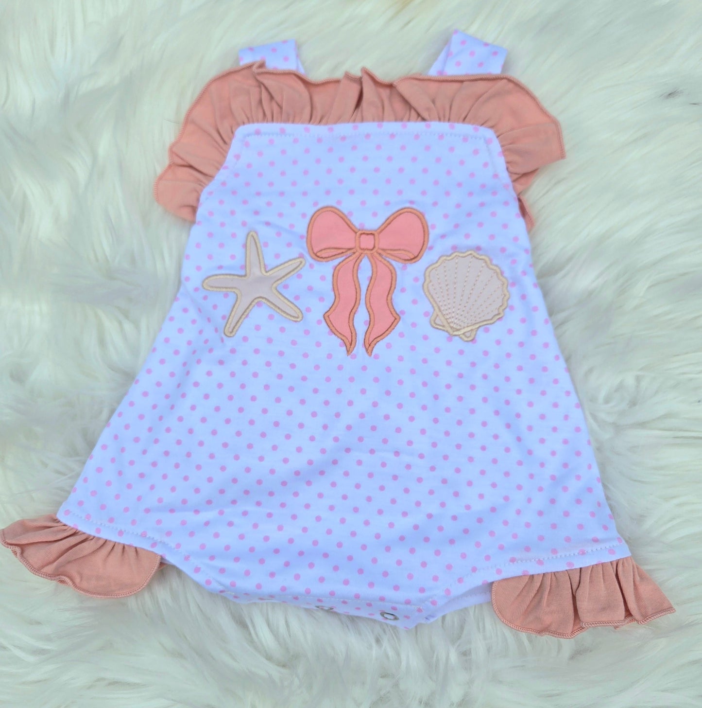 Seashell Coquette Collection Girl Romper Boyis