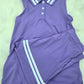 Purple Active Skort Set Honeydew