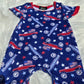 Merica Truck Boy Print Romper Clover Cottage