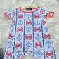 Crabby Anchor Boy Print Romper Clover Cottage