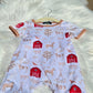 Apple Homestead Boy Print Romper Clover Cottage