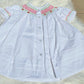 White Christmas Roses Hand Smocked Bishop Dress Dovie Jane