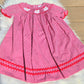 Red Gingham Santa Hand Smocked Bishop Dress Dovie Jane