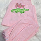 Later Gator Swiss Dot Girl Swingback Bloomer Set Casually Kate