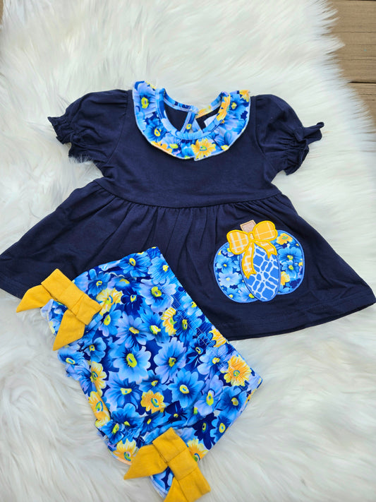 Navy Pumpkin Applique Collection Boyis