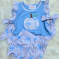 Blue Pumpkin Applique Coquette Collection Girls Bloomer Set Boyis