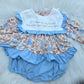 I Throw My Hands Up Hallelujah Embroidery Collection - Girl Skirted Bubble Sweet Haven Boutique
