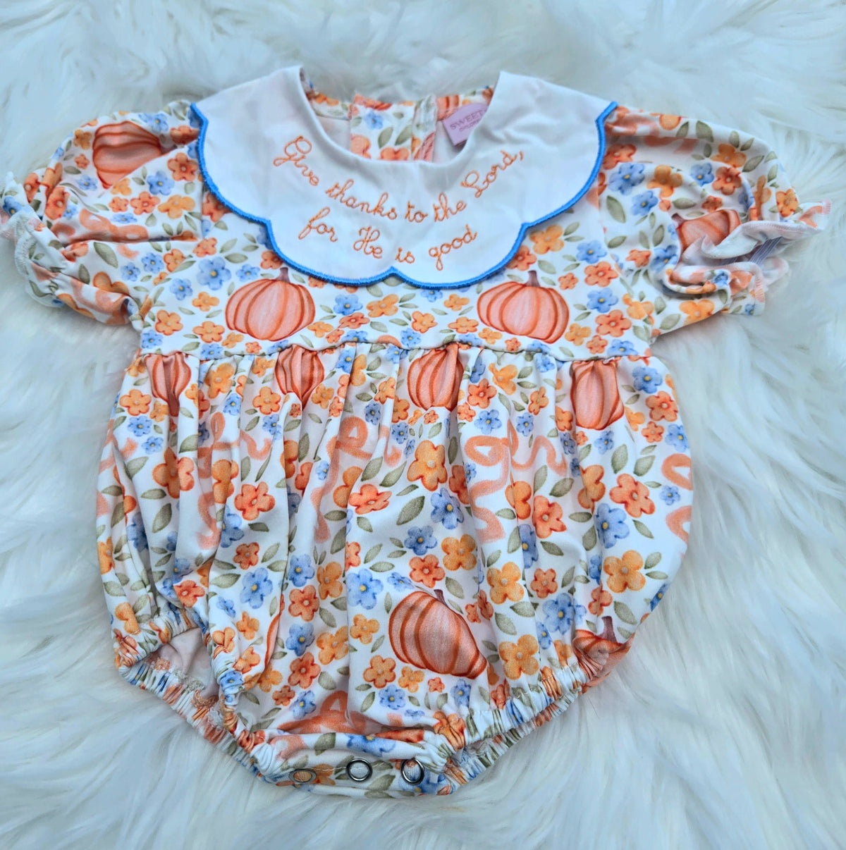 Give Thanks To the Lord for He is Good Embroidery Collection - Girl Bubble Sweet Haven Boutique